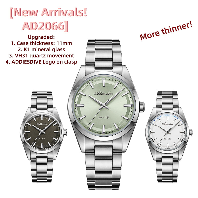 ★Flash Sale★ADDIESDIVE 36mm Luxury VH31 Quartz Watch AD2066