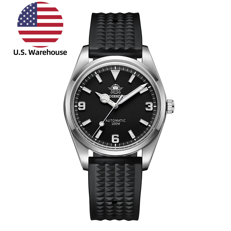U.S. Warehouse -ADDIESDIVE 38mm Domed Crystal Explore Watch 100M (AD2112)
