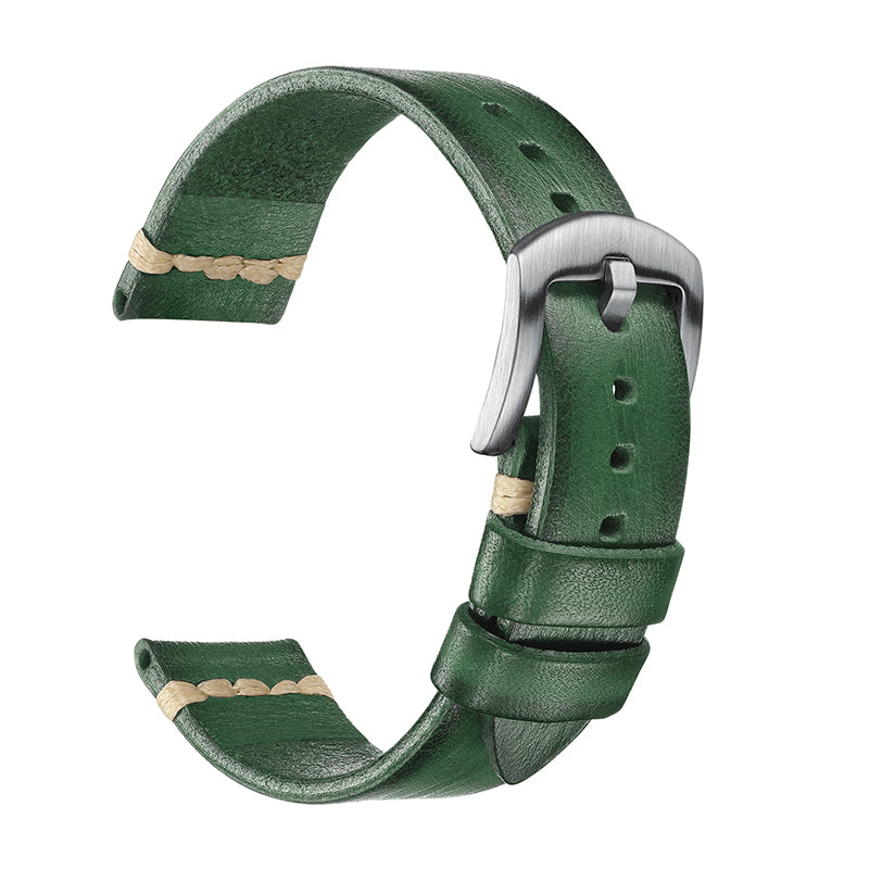 ADDIESDIVE Watch Band Leather Strap, Choose Color & Width 20mm 22mm