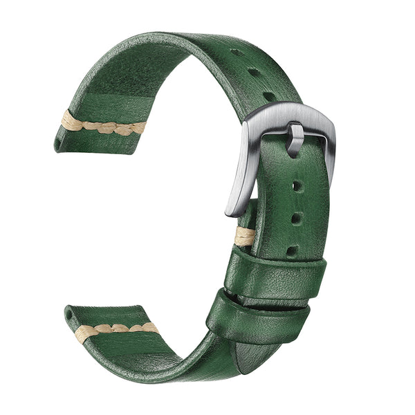ADDIESDIVE Watch Band Leather Strap, Choose Color & Width 20mm 22mm
