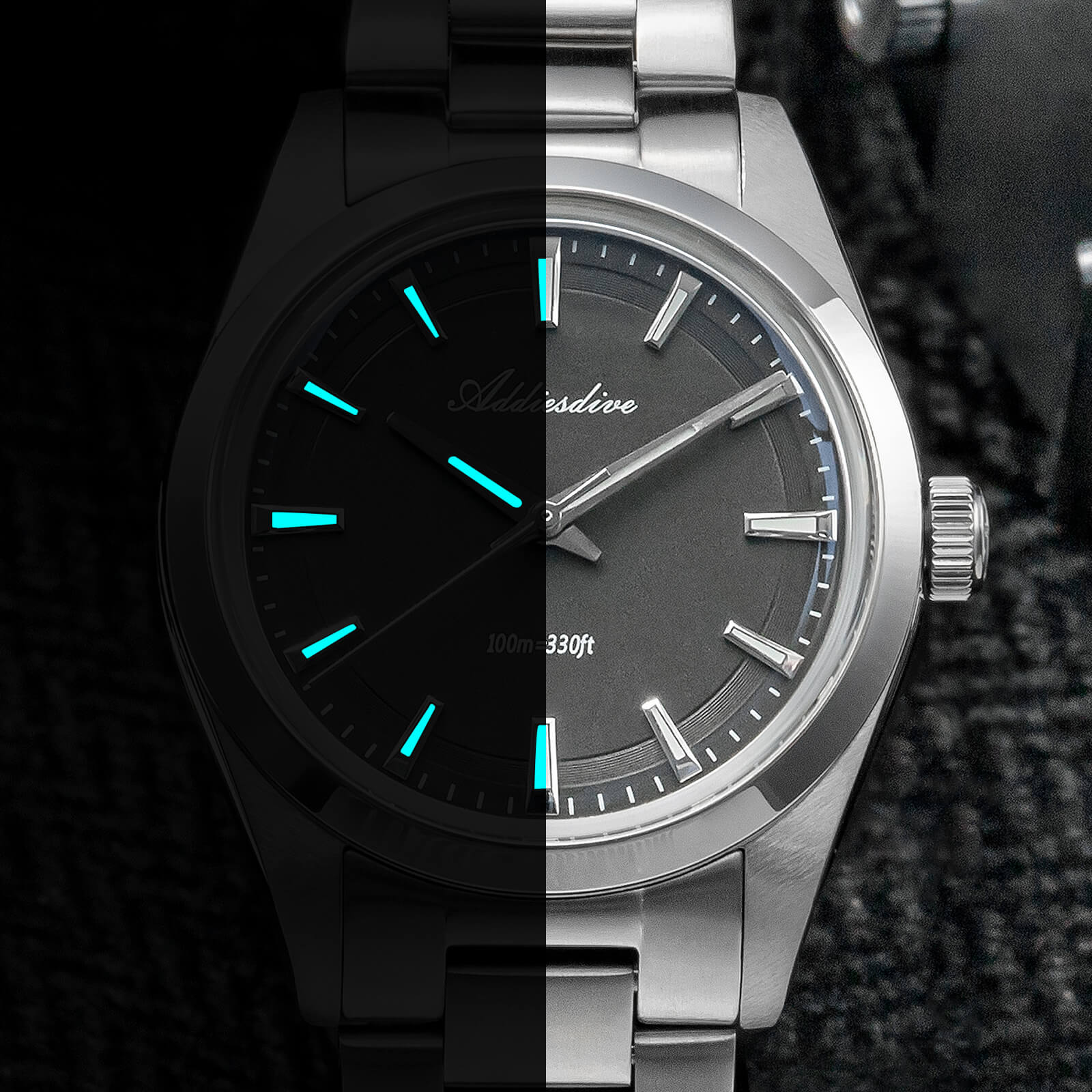 ★Flash Sale★ADDIESDIVE 36mm Luxury VH31 Quartz Watch AD2066