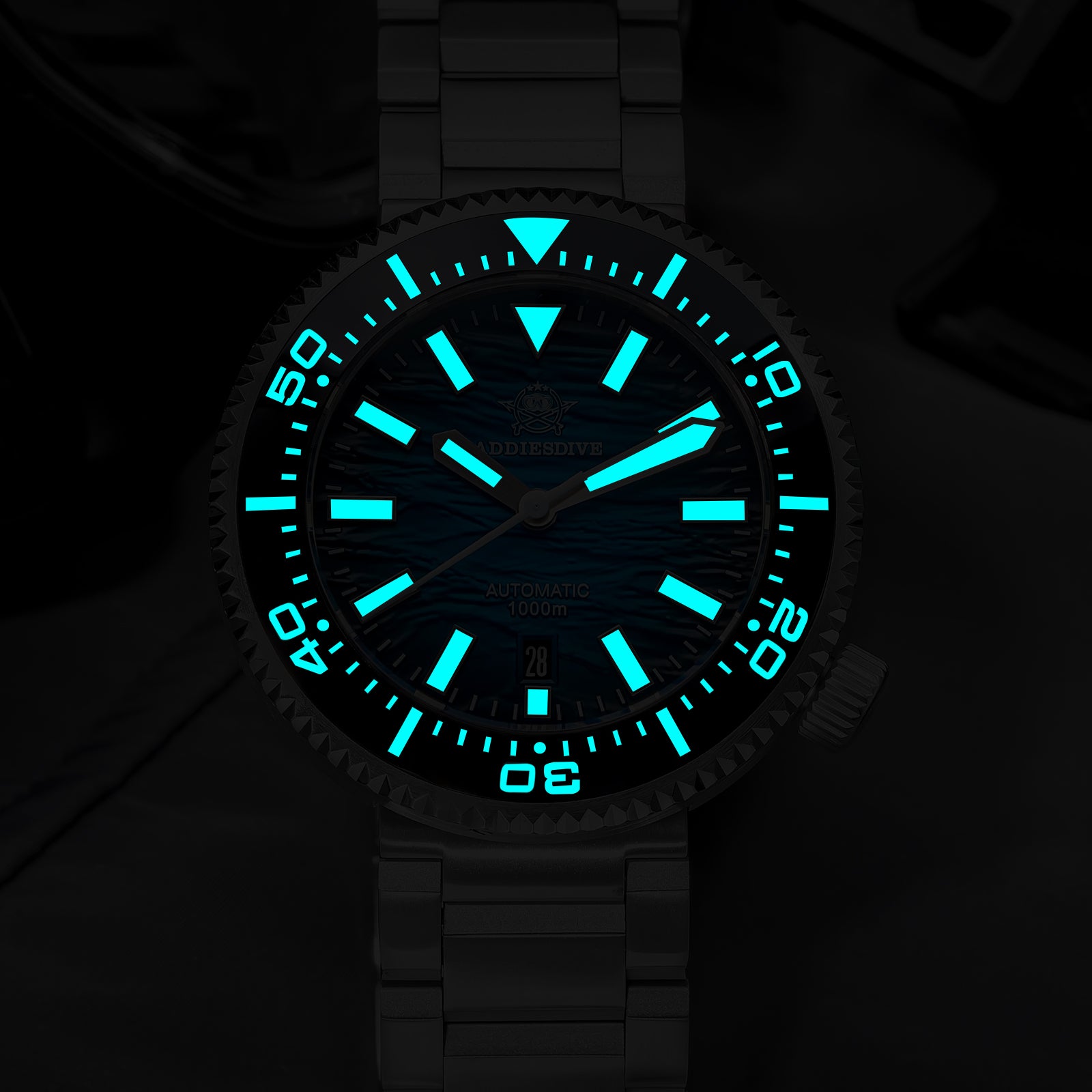 ★Weekly Deal★Addiesdive 46mm 1000m Dive Watch AD2069