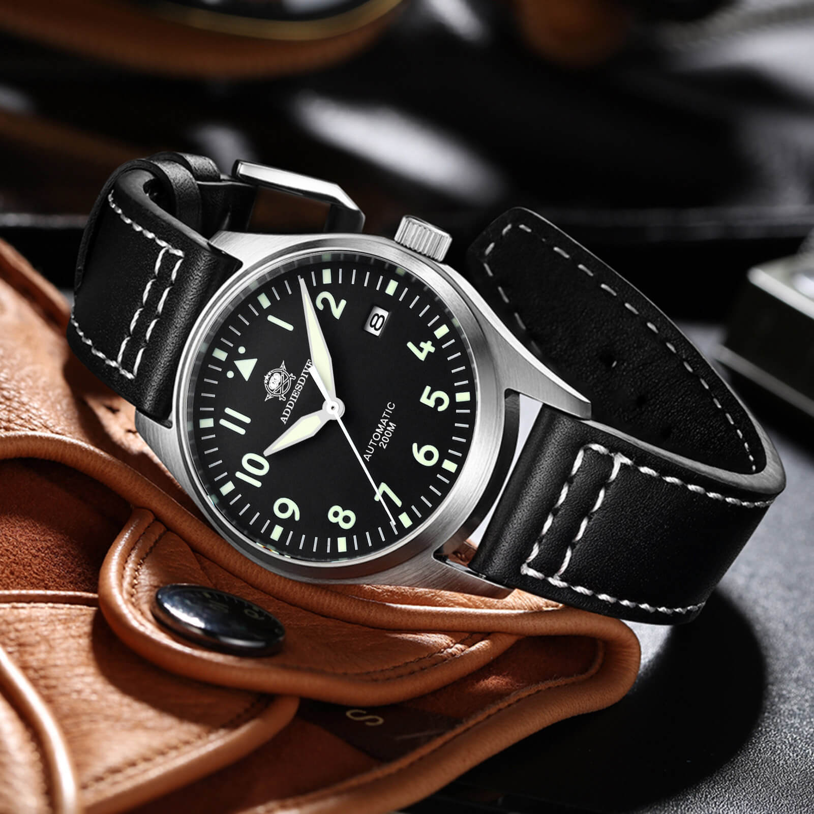 ADDIESDIVE®39mm Men's Elegant Automatic Watch NH35A Movement (MY-H2)
