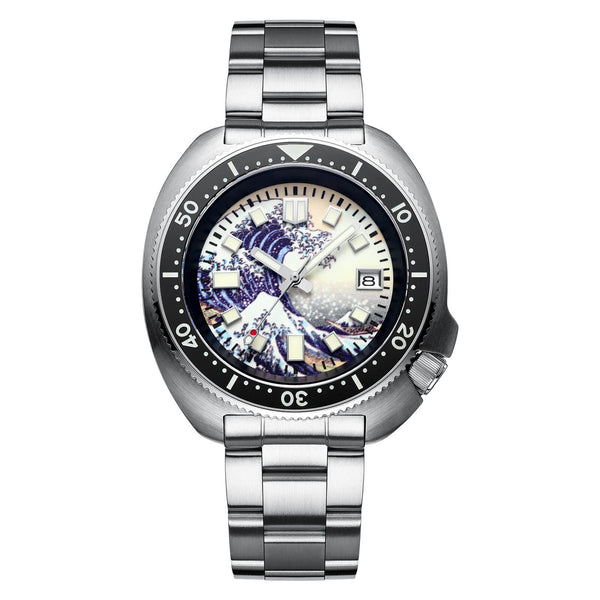ADDIESIVE Diving Watch Synthetic Sapphire Crystal Luminous Dial 200M H8-Surf