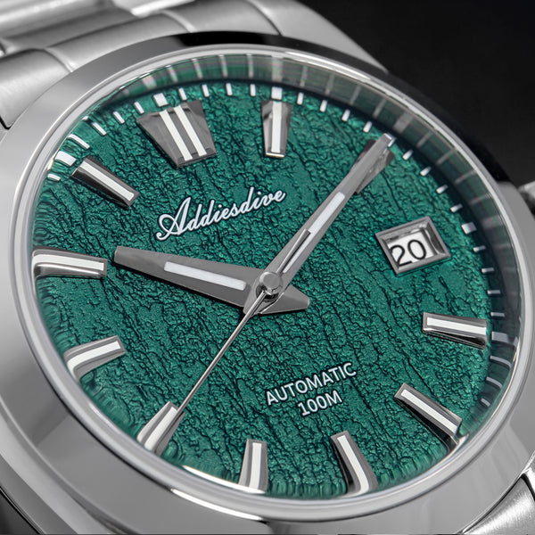 U.S. Warehouse -ADDIESDIVE 39mm 3D Bark Texture Dial NH35 Automatic Watch AD2075