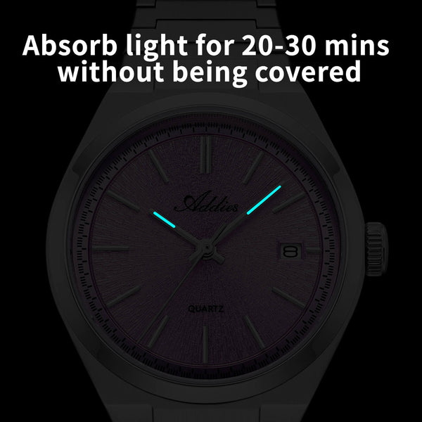 🔥Halloween Sale🔥Addies Classic 35mm Slim Sapphire Crystal Quartz Watch AW25910