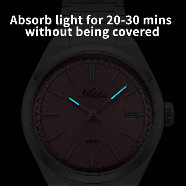 🔥Halloween Sale🔥Addies Classic 35mm Slim Sapphire Crystal Quartz Watch AW25910