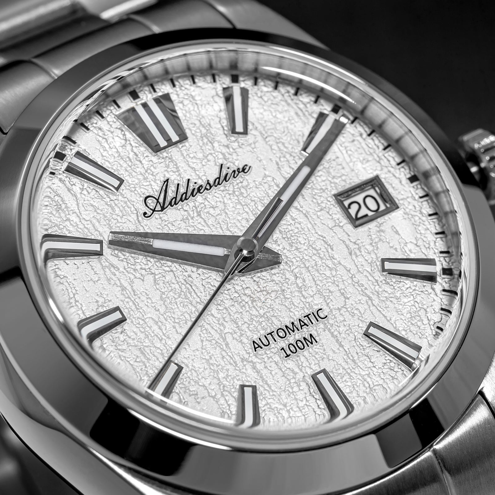 U.S. Warehouse -ADDIESDIVE 39mm 3D Bark Texture Dial NH35 Automatic Watch AD2075