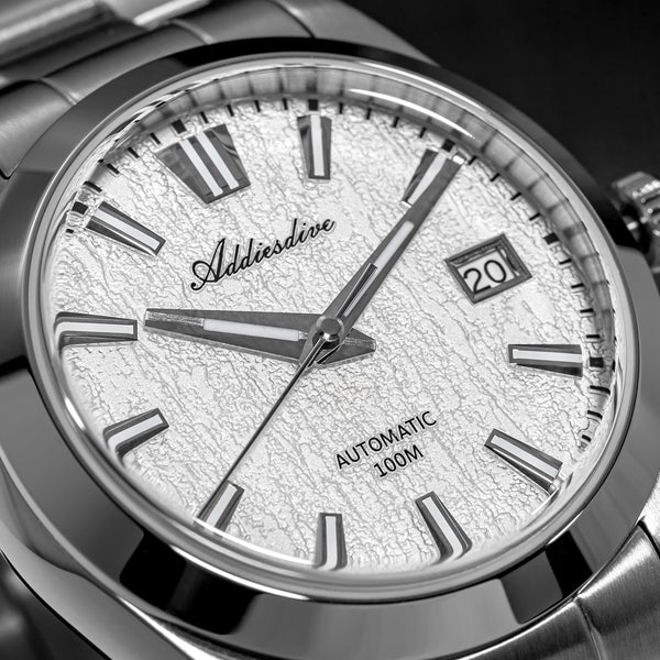U.S. Warehouse -ADDIESDIVE 39mm 3D Bark Texture Dial NH35 Automatic Watch AD2075