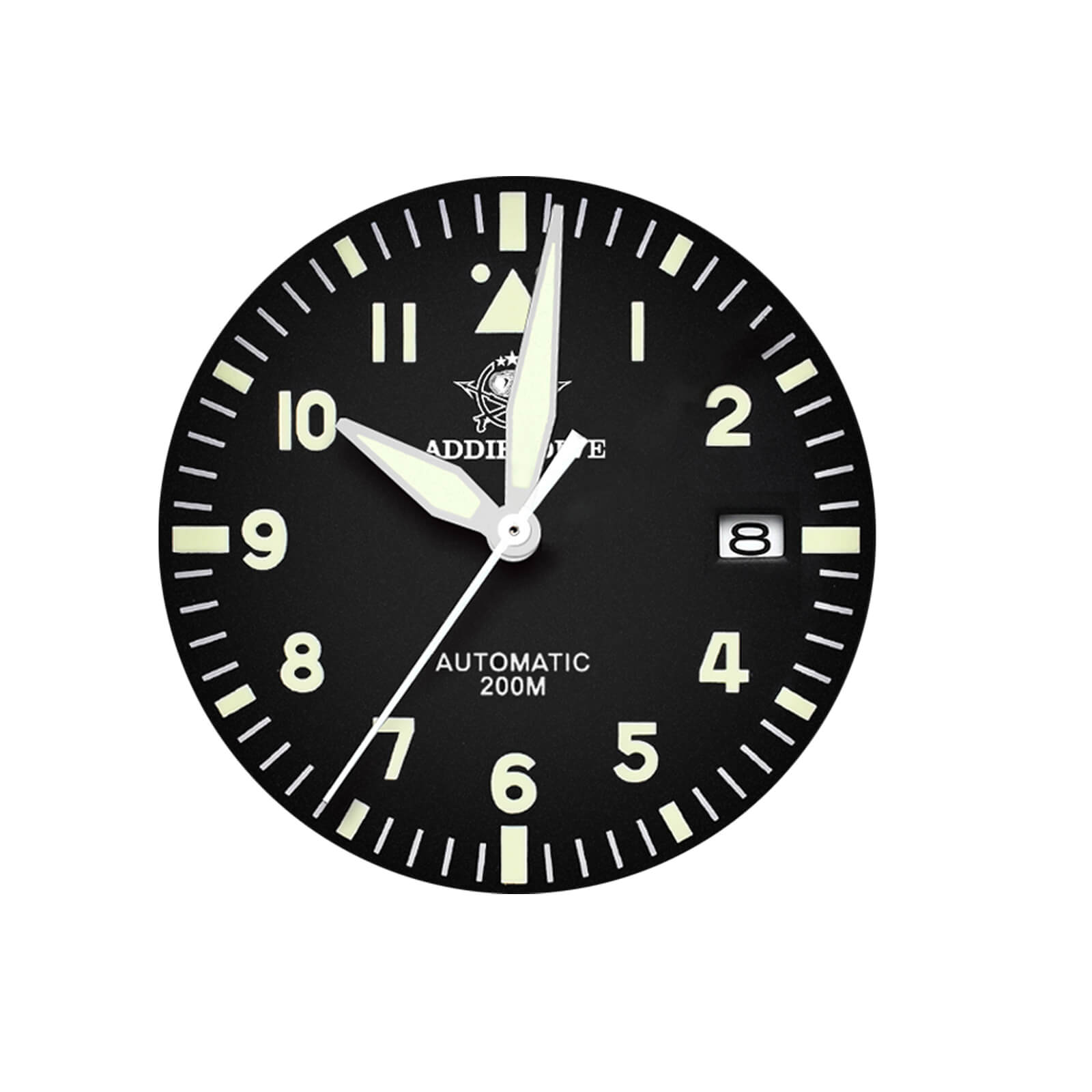Addiesdive 33mm Pilot Watch Black Dial