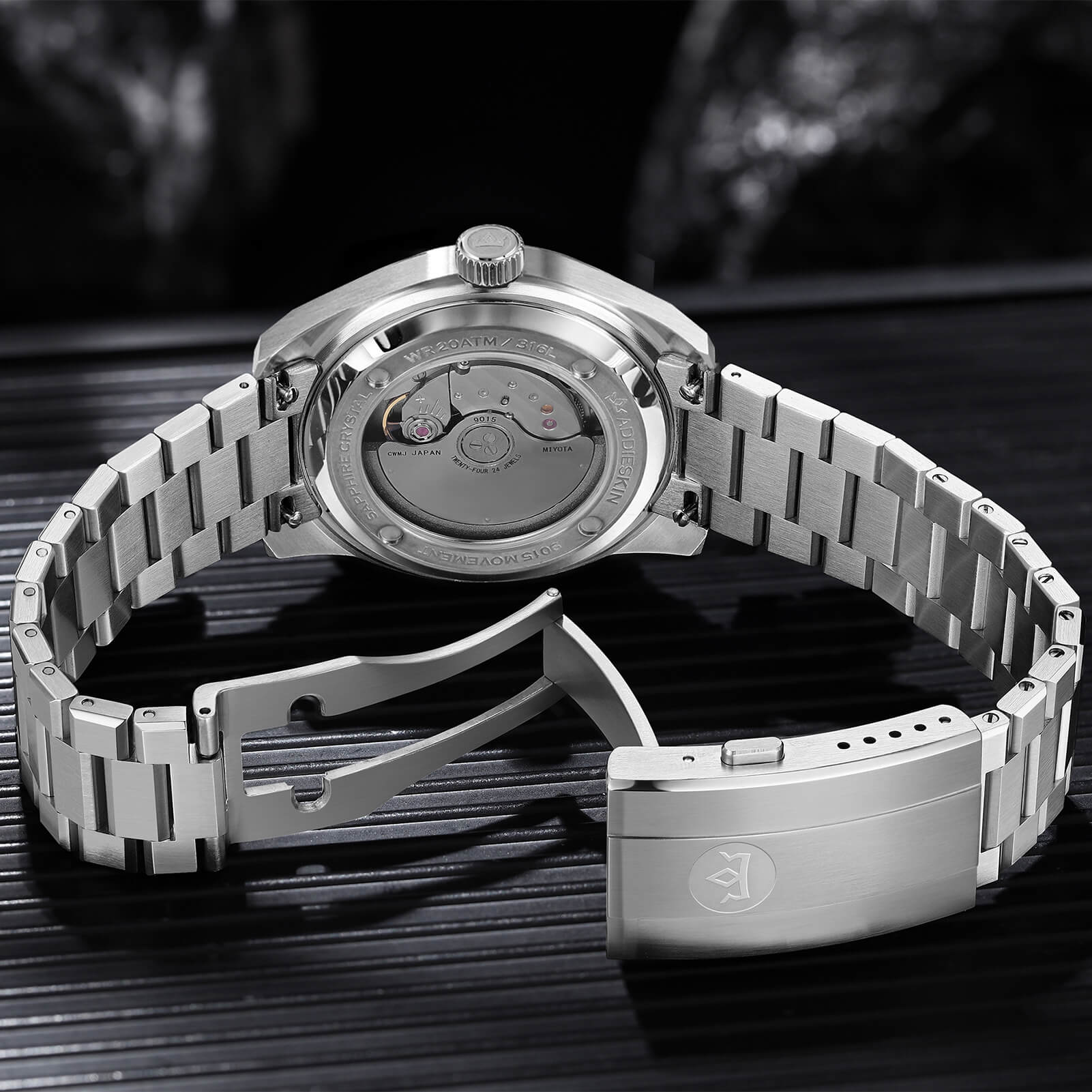 AddiesKIN 40mm Natural Stone Dial Miyota 9015 Luxury Automatic Watch K010