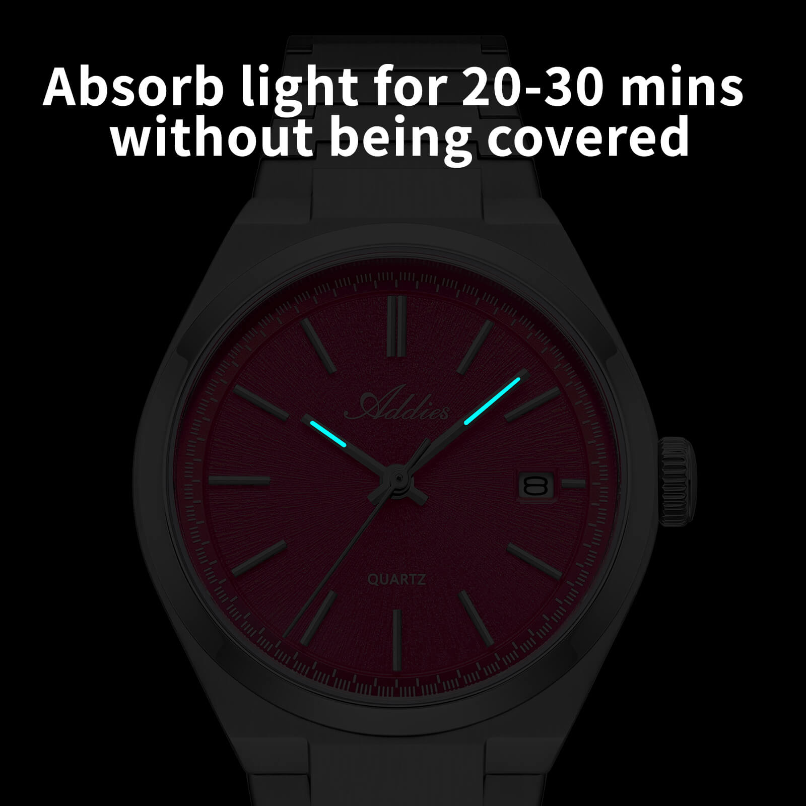 🔥Halloween Sale🔥Addies Classic 35mm Slim Sapphire Crystal Quartz Watch AW25910