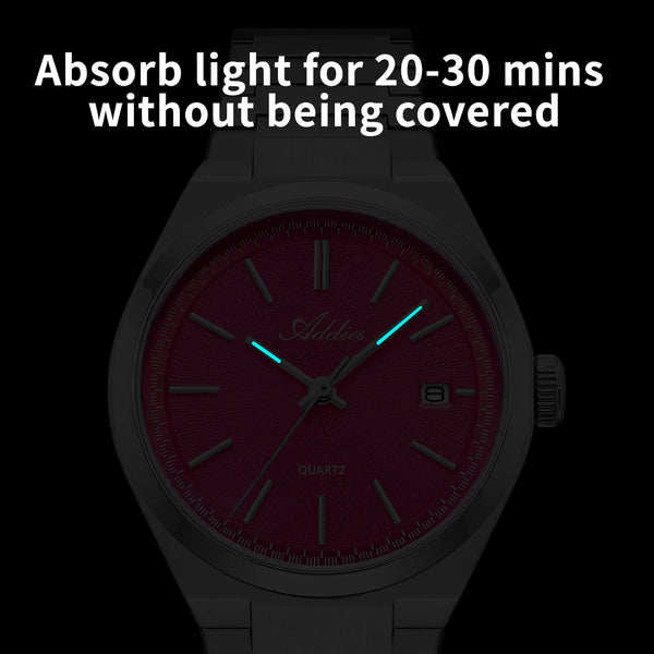 🔥Halloween Sale🔥Addies Classic 35mm Slim Sapphire Crystal Quartz Watch AW25910