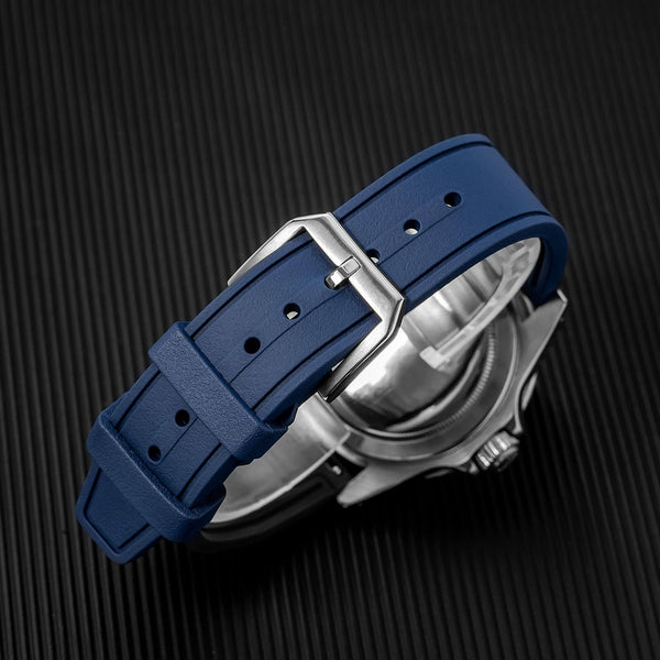 ADDIESDIVE Premium Flat-End Fluororubber Watch Strap 20mm
