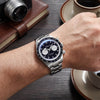 ADDIESDIVE 40mm Blue Goldstone Dial VK64 Chronograph Watch AD2558
