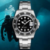 🔥Halloween Sale🔥AddiesKIN 40mm Sardonyx Stone Dial Ceramic Bezel ST2130 Luxury Automatic Dive Watch K012