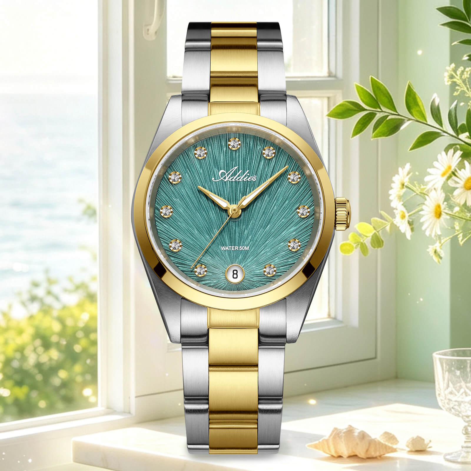 Addies Classic 31mm Sapphire Crystal Quartz Watch AW25916