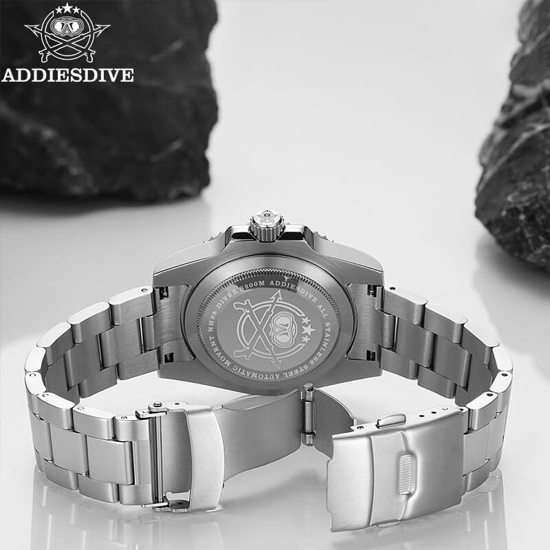 ADDIESDIVE Orologio Subacqueo Automatico Uomo – Stile Retrò – 41mm, Vetro Zaffiro, Impermeabile 200m, NH35A - 4