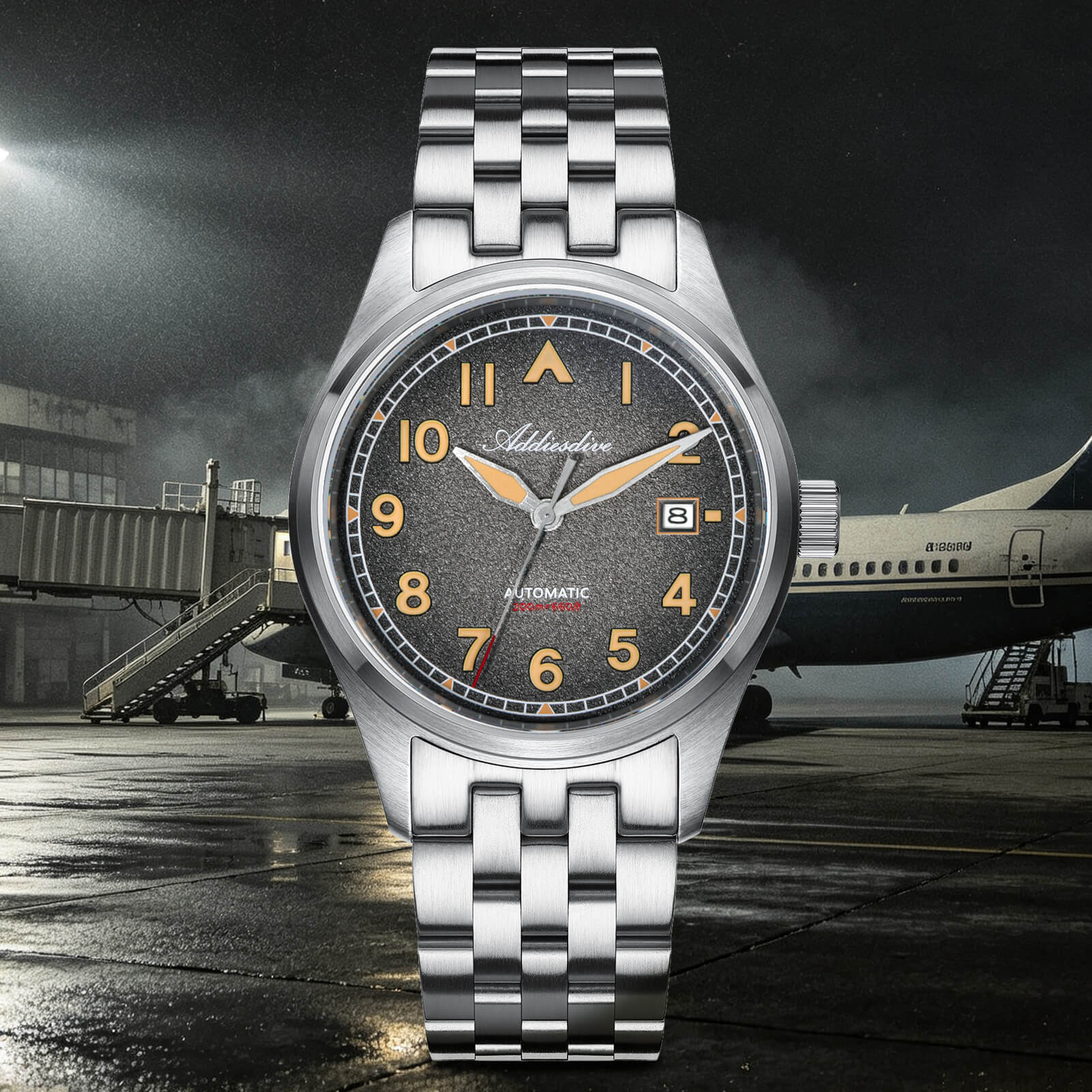 Addiesdive 39mm Vintage 8215 Automatic Watch AD2562