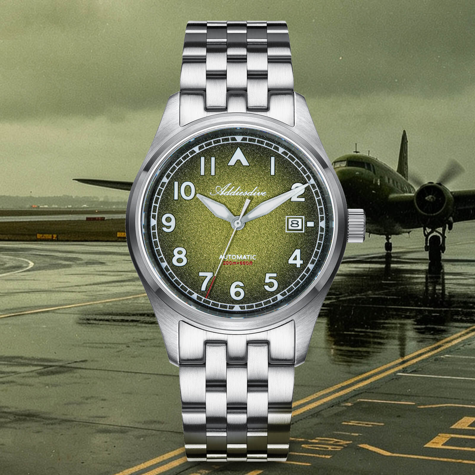Addiesdive 39mm Vintage 8215 Automatic Watch AD2562