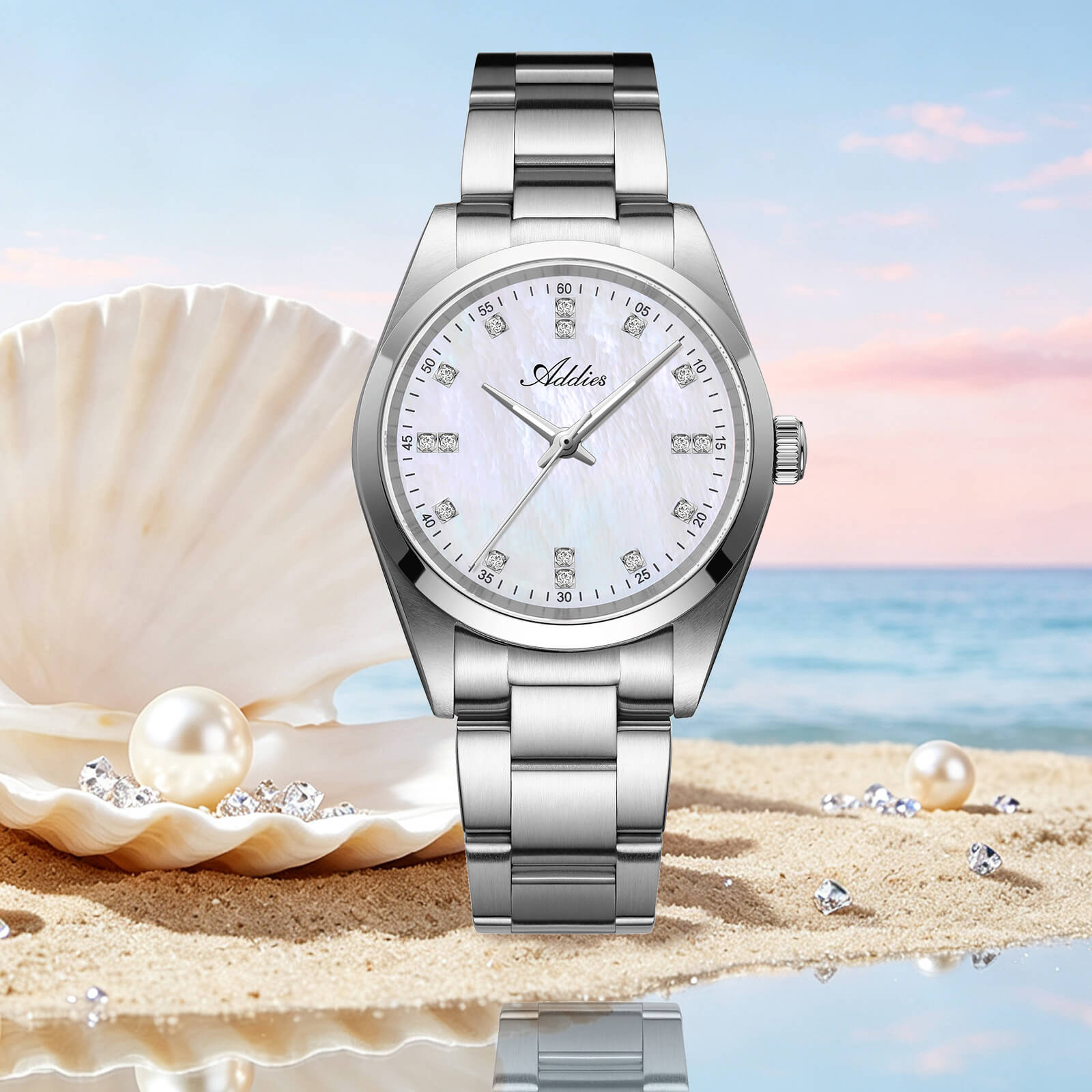 Addies 31mm Women’s Luxury Stainless Steel Quartz Watch AW25909