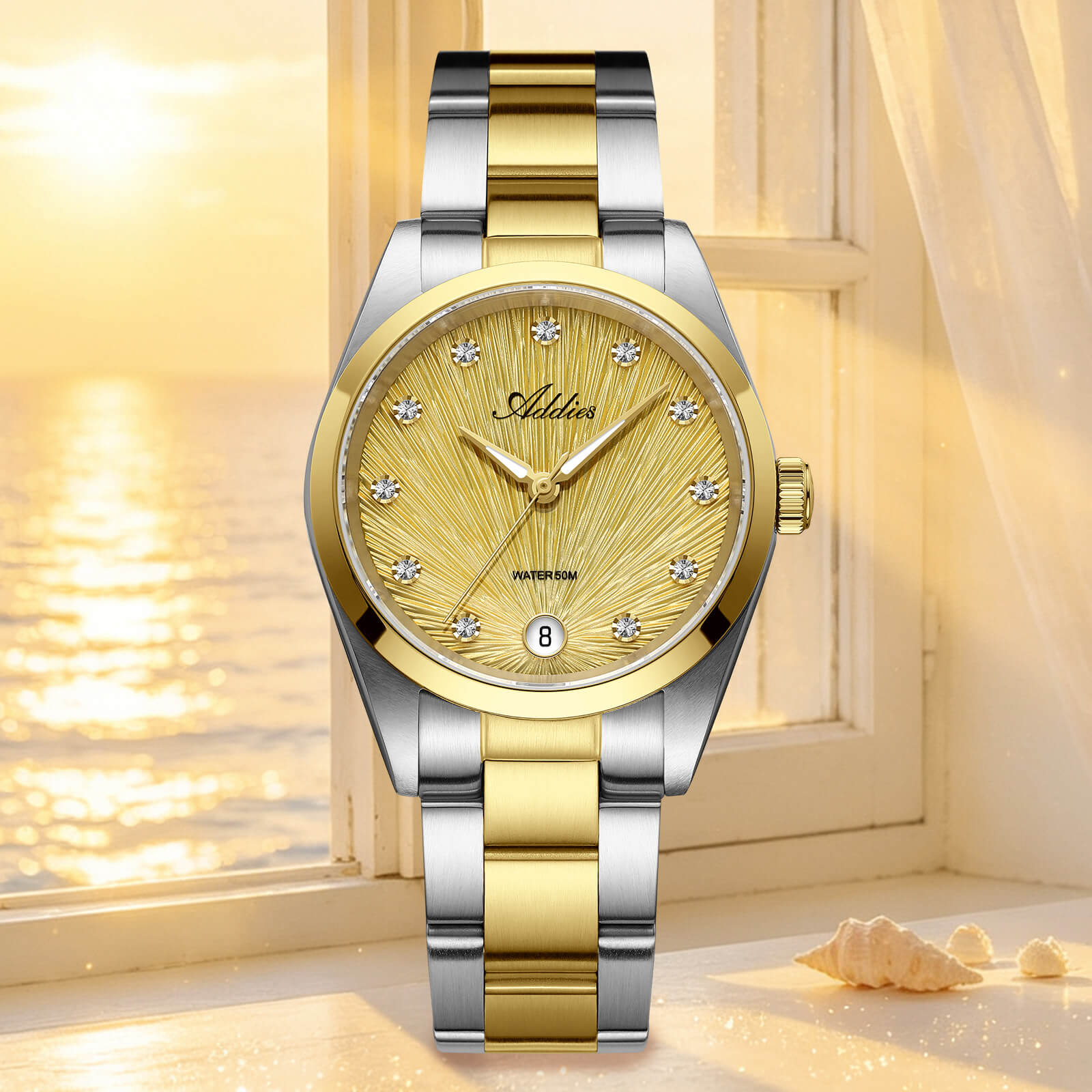 Addies Classic 31mm Sapphire Crystal Quartz Watch AW25916