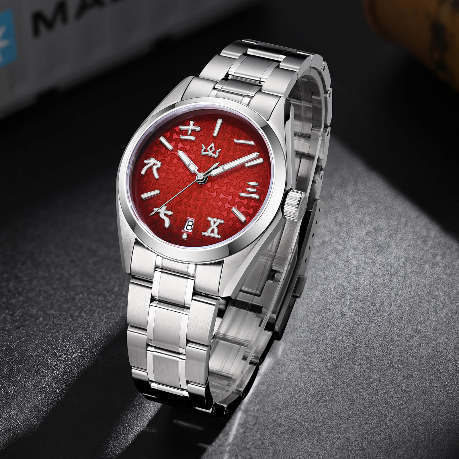 AddiesKIN 38mm Ingot Pattern Dial 9015 Automatic Watch K011