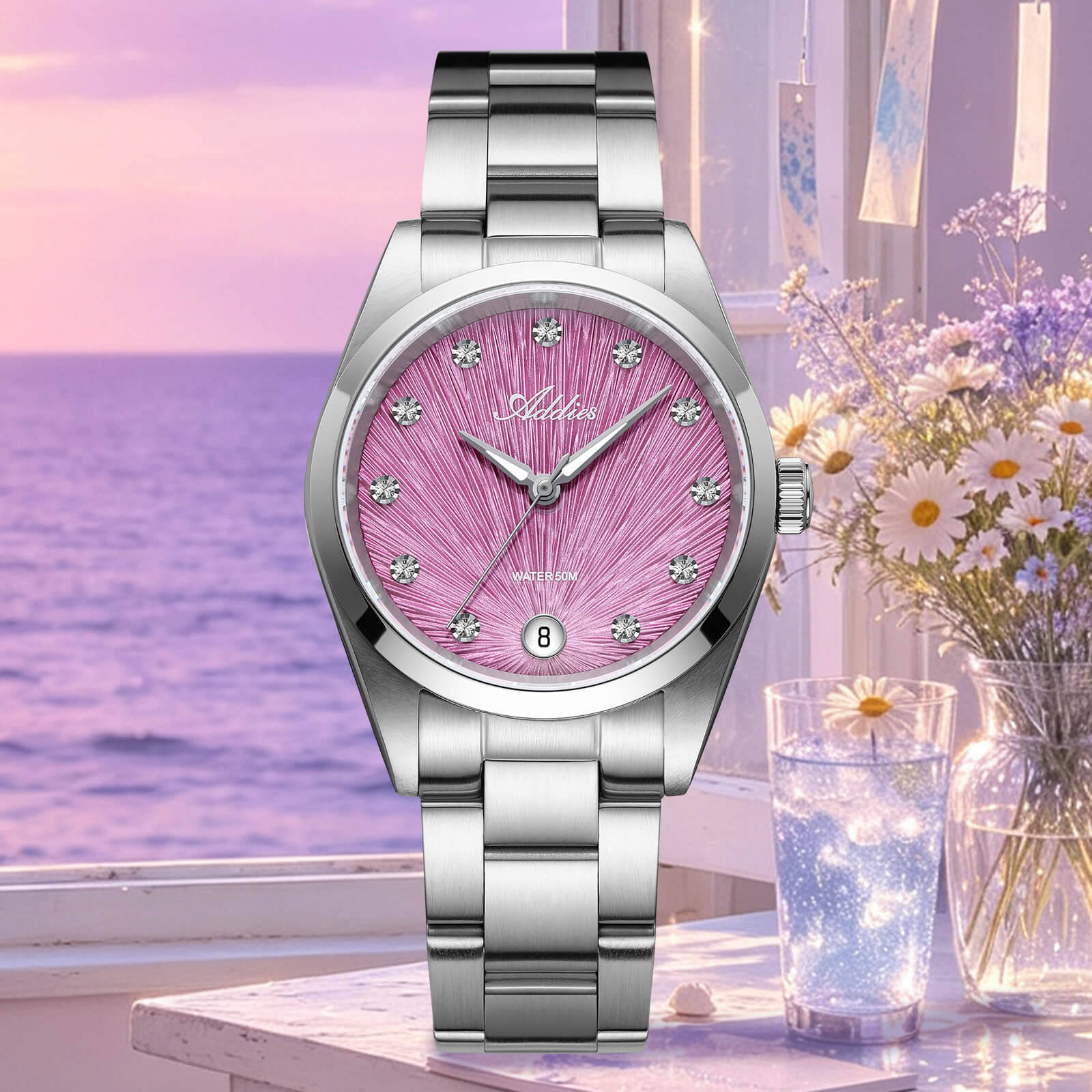 Addies Classic 31mm Sapphire Crystal Quartz Watch AW25916