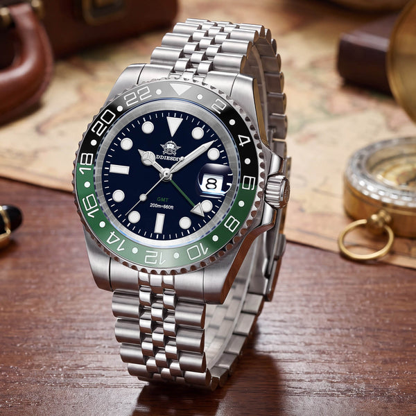 🔥Halloween Sale🔥ADDIESDIVE Water Ghost Luxury Dive Watch GMT Quartz Watch AD2050-with Calendar