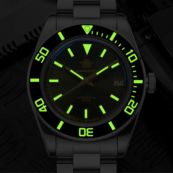 ★India Warehouse★Addiesdive Retro Sub 39mm NH35 Men Watch AD2084
