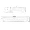 ADDIESDIVE Premium Flat-End Fluororubber Watch Strap 20mm