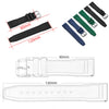ADDIESDIVE Premium Flat-End Fluororubber Watch Strap 20mm
