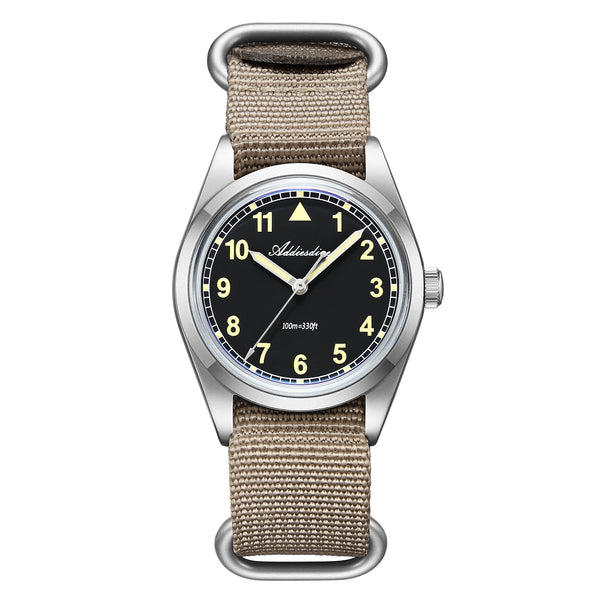 ADDIESDIVE AD2079　フィールドウォッチ VH31 未使用品 U.S. Warehouse -ADDIESDIVE 36mm VH31 Retro Pilot Field Watch