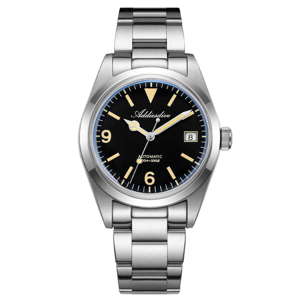 ADDIESDIVE 36mm ST2130 Automatic Explorer Style Sapphire Bubble Crystal Watch AD2556