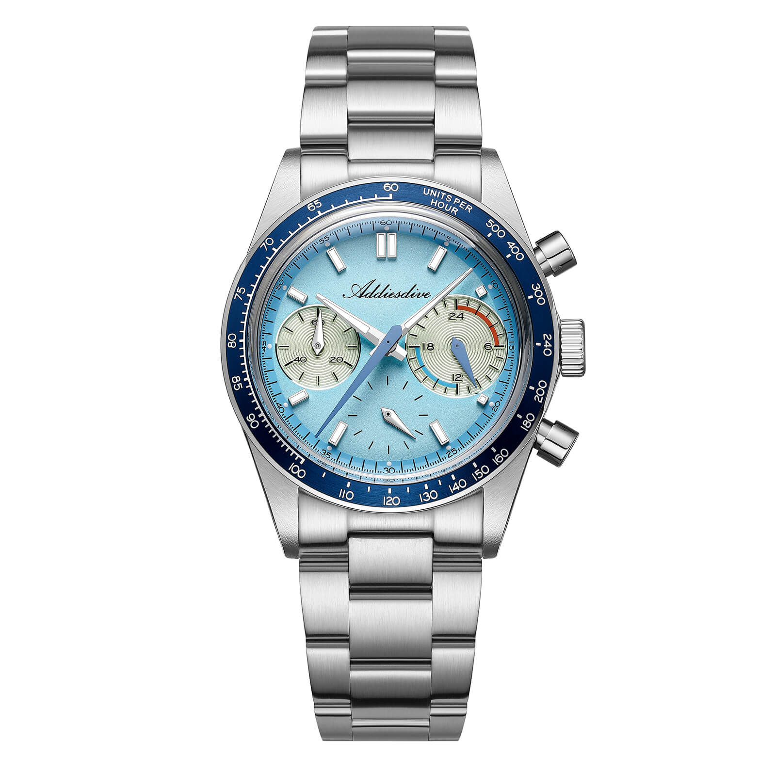 ★Xmas Sale★ADDIESDIVE 37mm VK63 Racing Chronograph Quartz Watch AD2539