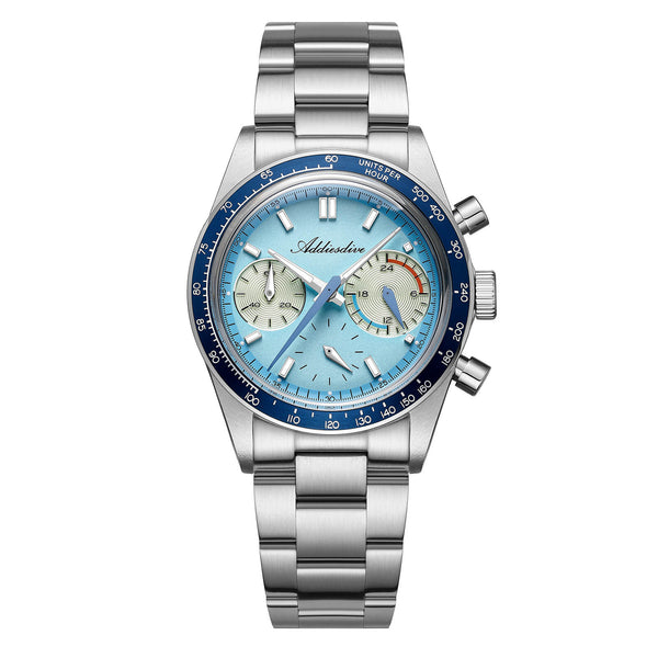 ★Xmas Sale★ADDIESDIVE 37mm VK63 Racing Chronograph Quartz Watch AD2539