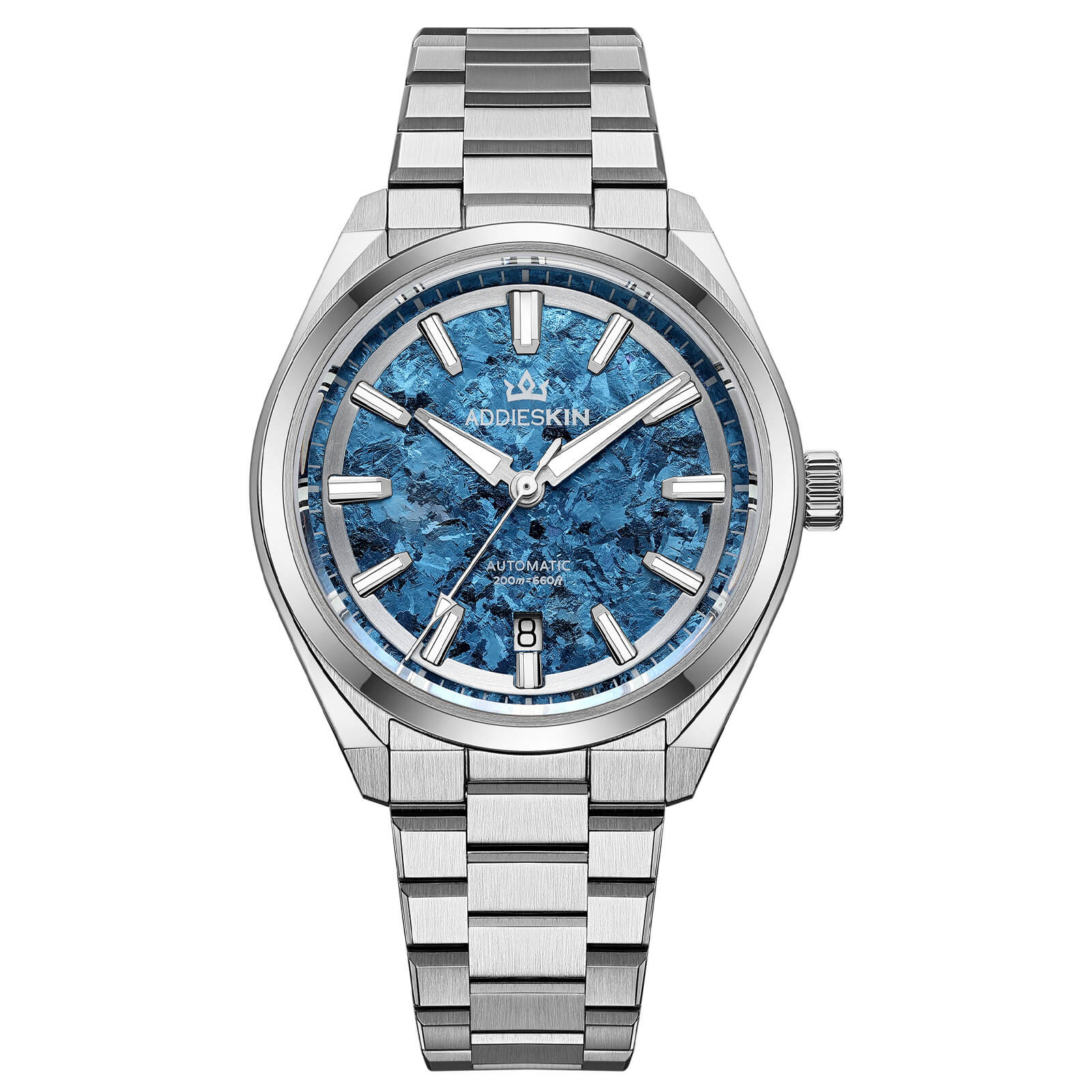 AddiesKIN 40mm Crystallized Titanium Dial Miyota 9015 Luxury Automatic Watch K006