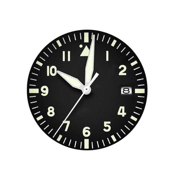 Addiesdive 33mm Pilot Watch Black Dial