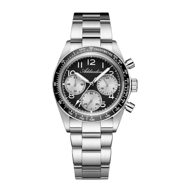 ★India Warehouse★ADDIESDIVE 37mm VK63 Triple-Register Chronograph Watch AD2517