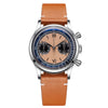 ★Weekly Deal★ADDIESDIVE Panda BB Chronograph Retro Men Watch 38mm Quartz Watch, AD2037