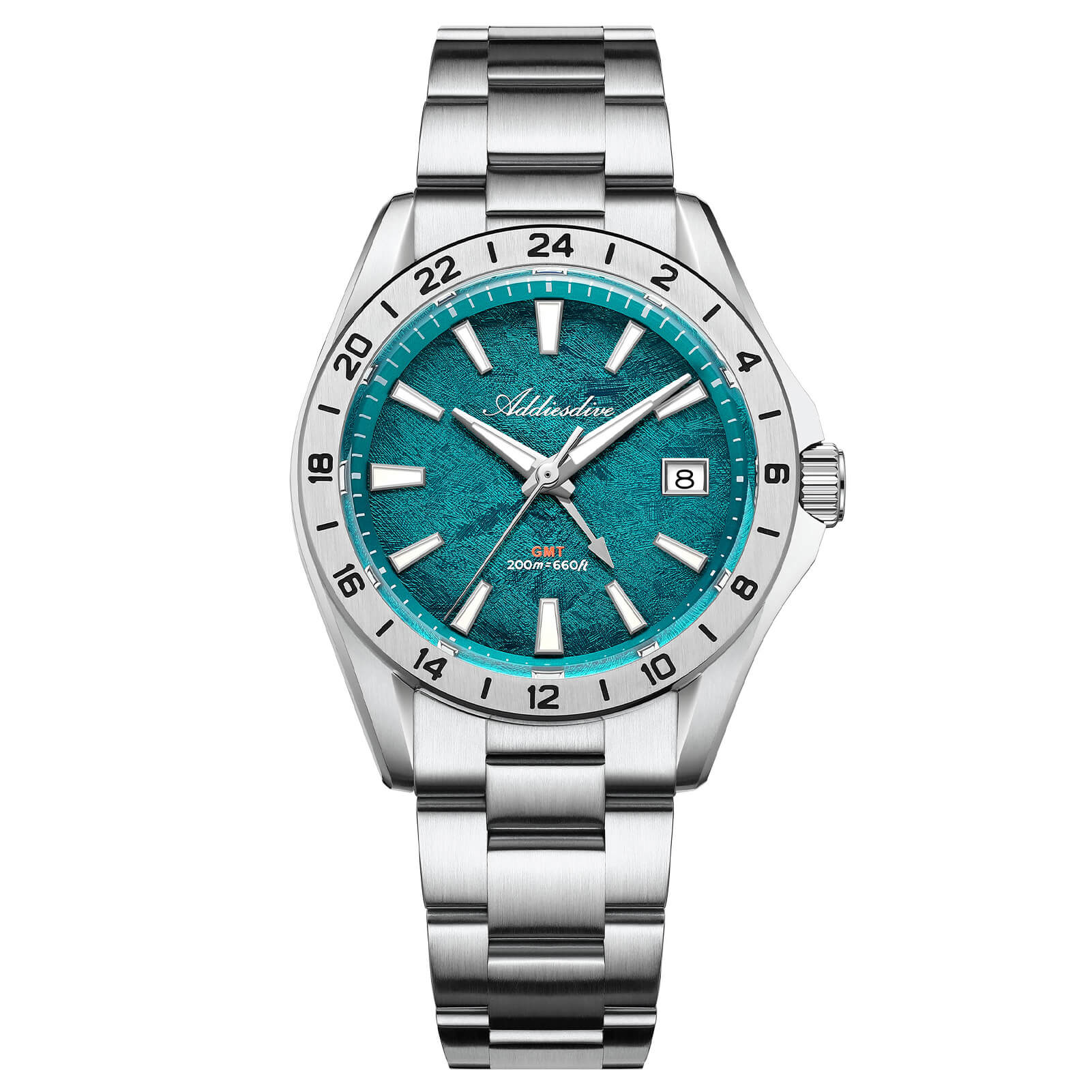 ADDIESDIVE 38mm GMT Quartz Watch RONDA 515 Movement (AD2548)
