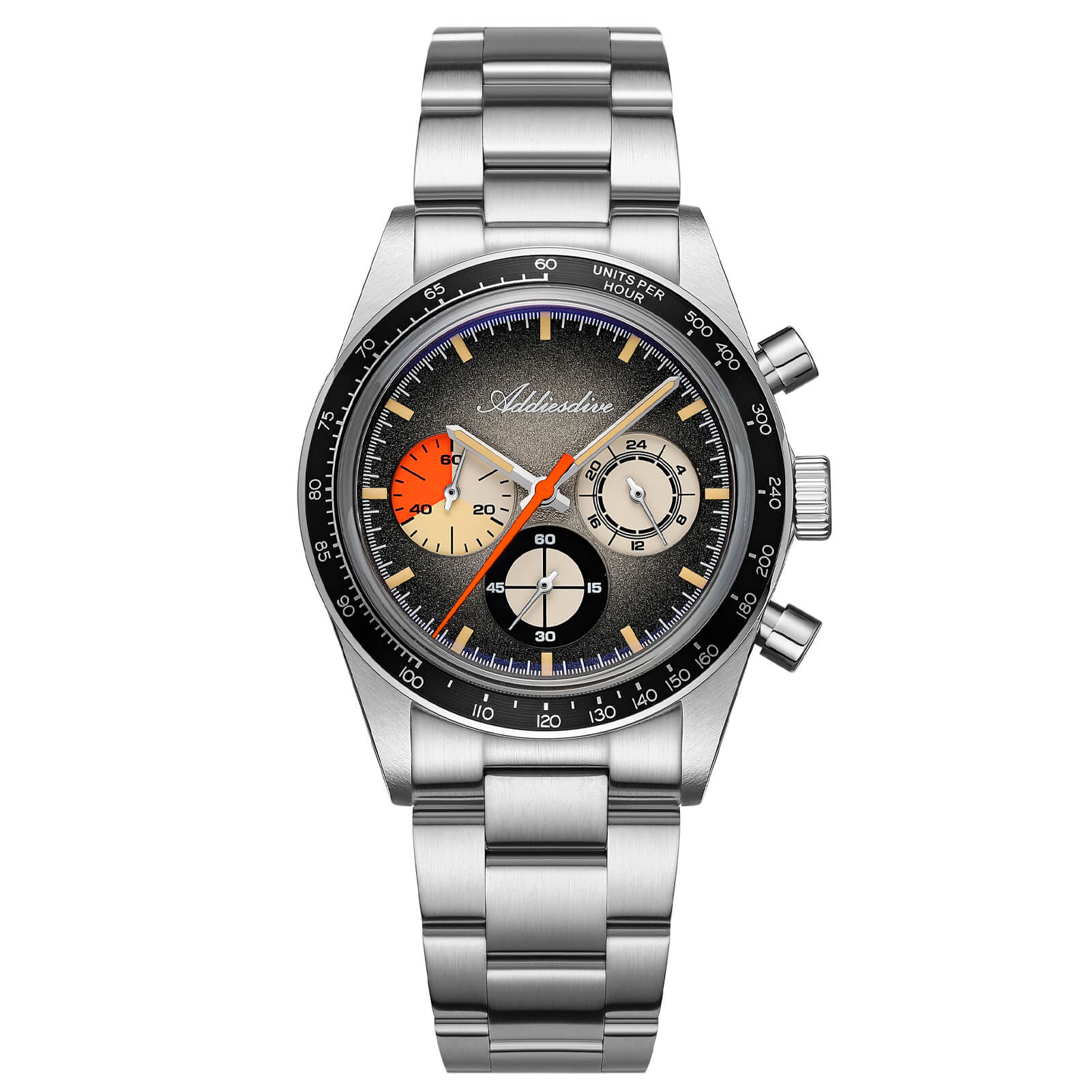 ★India Warehouse★ADDIESDIVE 37mm Luxury Quartz Chronograph Watch AD2551