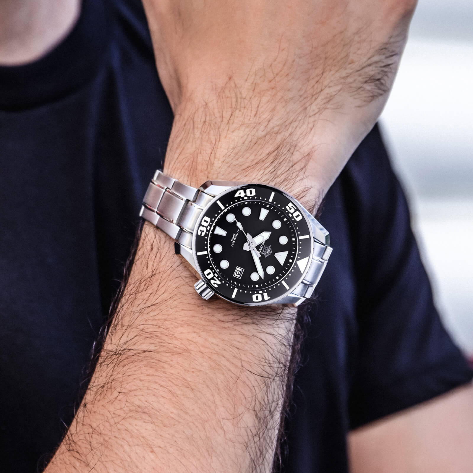 ★Weekly Deal★ADDIESDIVE® Sumo Green Professional Dive Watch for Men 44.5mm (MY-H10) Black/Green/Blue Dial