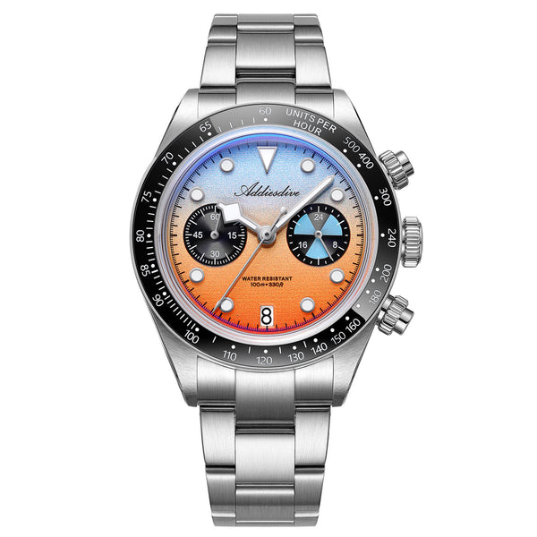ADDIESDIVE 40mm VK64 Quartz Chronograph Gradient Dial Watch AD2559
