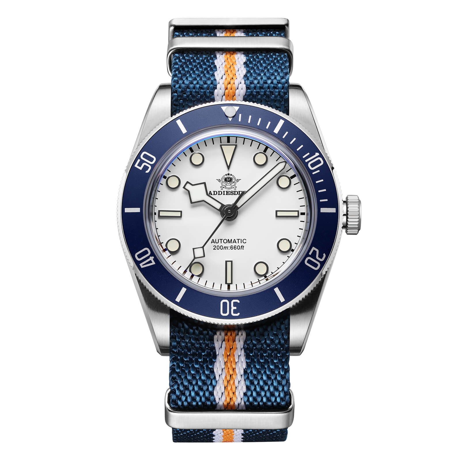 ★India Warehouse★ADDIESDIVE 39mm BB58 Automatic Watch with Nylon Strap AD2043