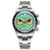 ADDIESDIVE 40mm VK64 Quartz Chronograph Eye Dial Watch AD2557