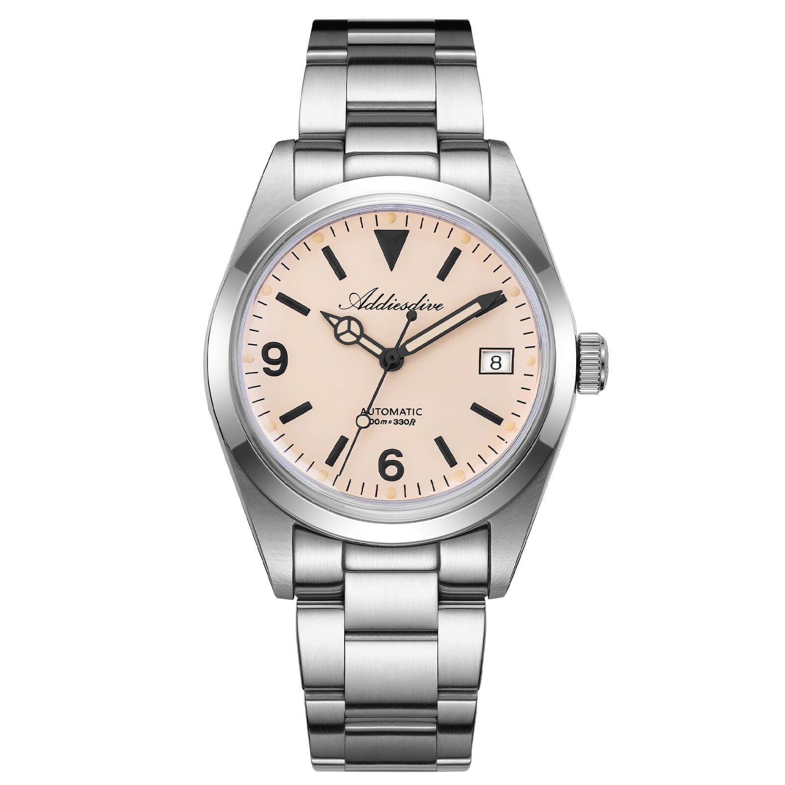 ADDIESDIVE 36mm ST2130 Automatic Explorer Style Sapphire Bubble Crystal Watch AD2556