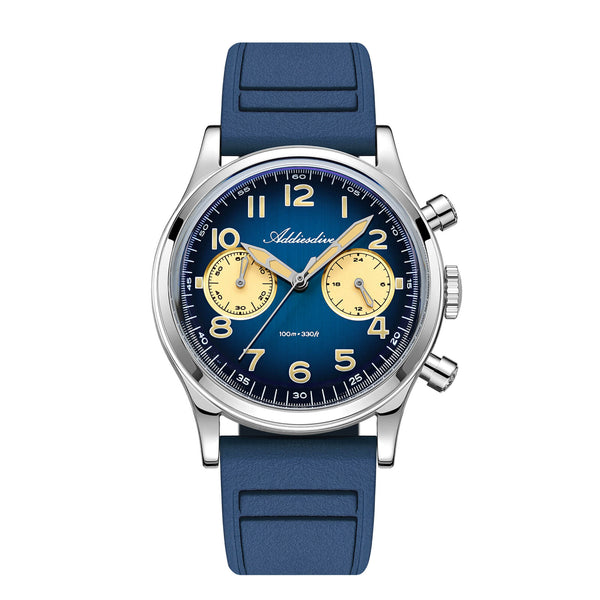 ★SuperDeals★ADDIESDIVE 38mm VK64 Chronograph Watch AD2516