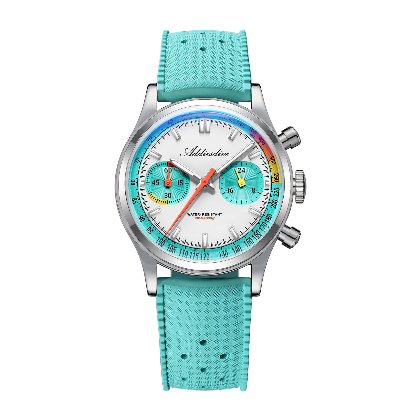 ★New Arrival★ADDIESDIVE 38mm VK64 Racing-Inspired Chronograph Watch AD2529