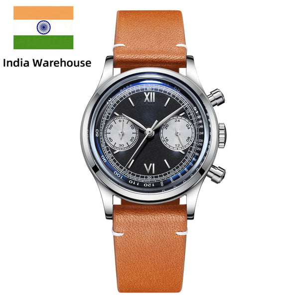 ★India Warehouse★ADDIESDIVE Panda BB Chronograph Retro Men Watch 38mm Quartz Watch
